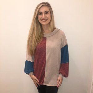 Watching Closely Color Block Top